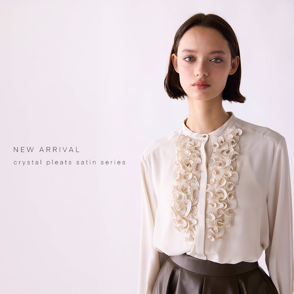 【NEW ARRIVAL】 crystal pleats satin series