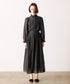 sheer velour flare skirt
