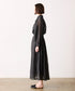 sheer velour flare skirt