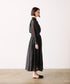 sheer velour flare skirt
