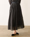 sheer velour flare skirt