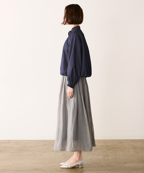 <8/28発売>denim frill blouson