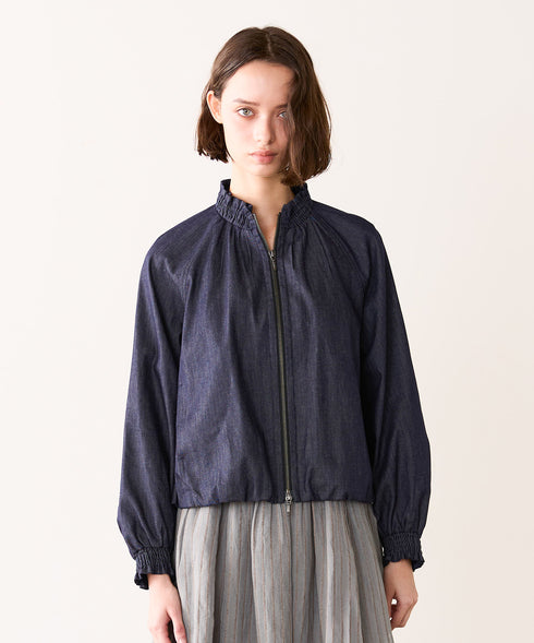 <8/28発売>denim frill blouson