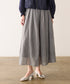 sheer velour flare skirt
