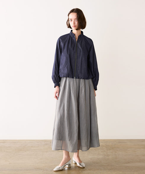 <8/28発売>denim frill blouson