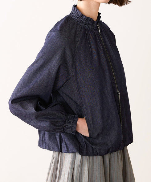 <8/28発売>denim frill blouson