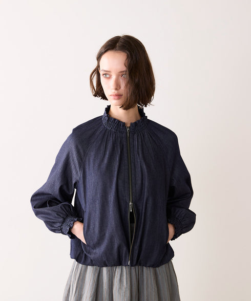 <8/28発売>denim frill blouson