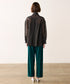 sheer velour 2way tie shirt