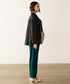 sheer velour 2way tie shirt