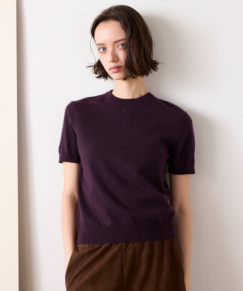 【先行予約1000ポイントプレゼント】14G wool 2way sleeve top