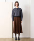 eco-suede circular skirt