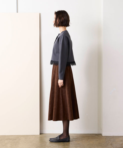 eco-suede circular skirt