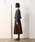 eco-suede circular skirt