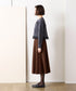 10/16発売予定 polyester milano rib scallop-lace hem cardigan