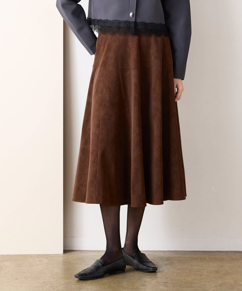 eco-suede circular skirt