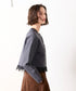 10/16発売予定 polyester milano rib scallop-lace hem cardigan