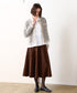 eco-suede circular skirt