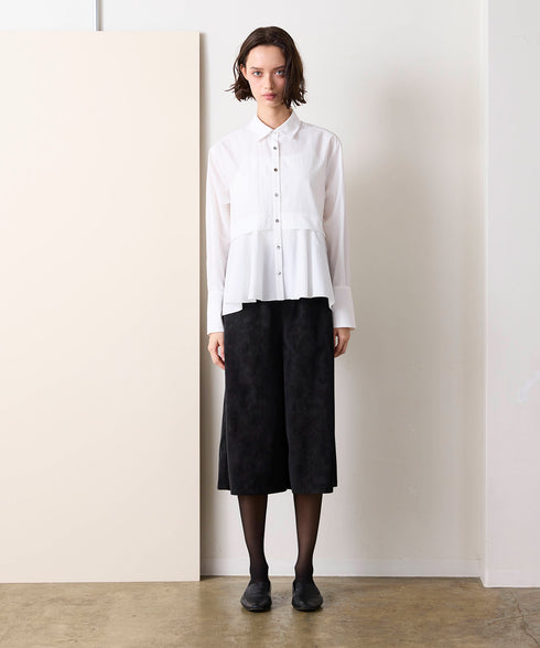 <9/4発売>tuck flare shirt