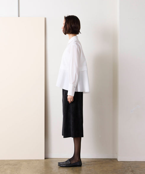 <9/4発売>tuck flare shirt