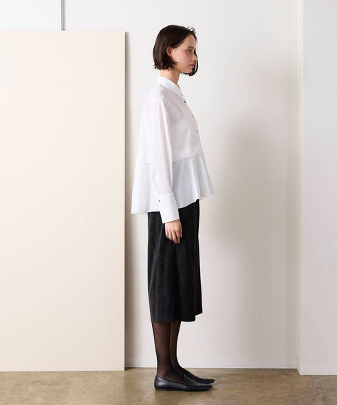 <9/4発売>tuck flare shirt