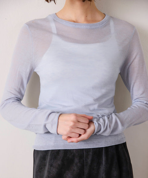 【10/23発売予定】16G sheer wool knit
