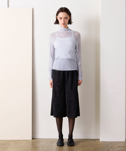 【10/23発売予定】16G sheer wool high neck knit