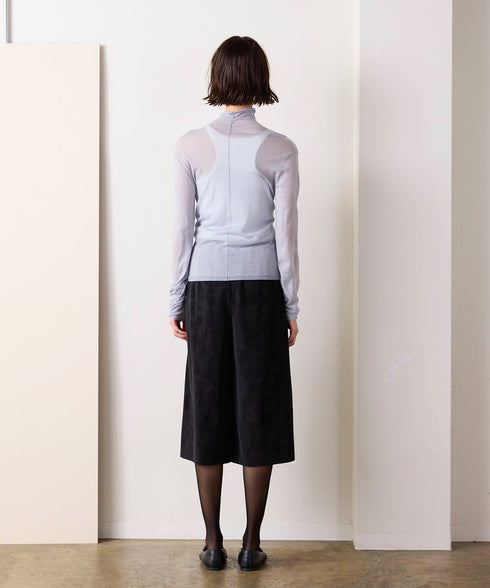 【10/23発売予定】16G sheer wool high neck knit