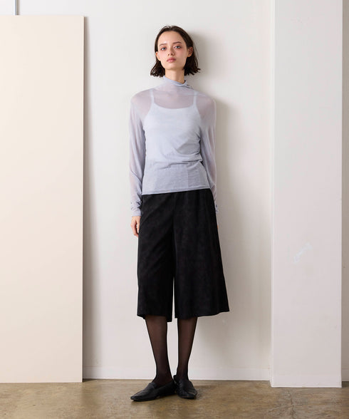 【10/23発売予定】16G sheer wool high neck knit