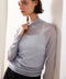 【10/23発売予定】16G sheer wool high neck knit