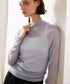 【10/23発売予定】16G sheer wool high neck knit