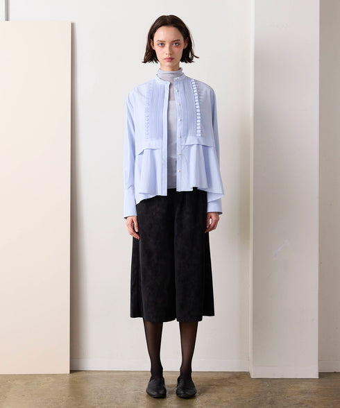 <9/4発売>tuck frill flare shirt