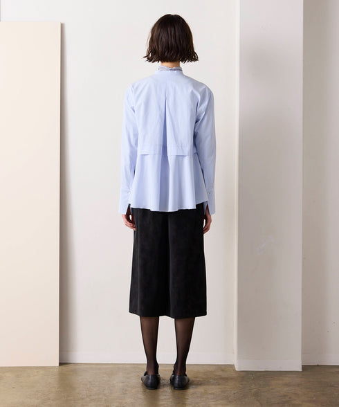<9/4発売>tuck frill flare shirt