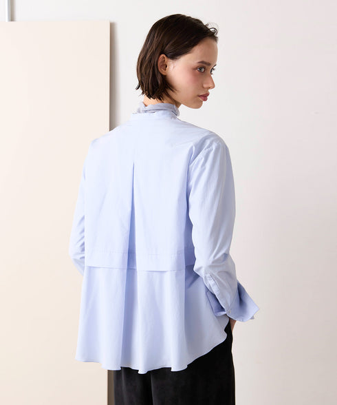<9/4発売>tuck frill flare shirt
