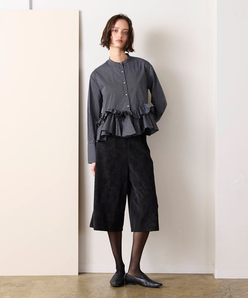 <9/4発売>spiral ruffle modern blouse