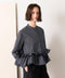 <9/4発売>spiral ruffle modern blouse