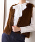10/16発売予定 2way shaggy knit vest