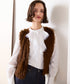10/16発売予定 2way shaggy knit vest