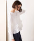 spiral ruffle cutsew top