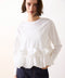 spiral ruffle cutsew top