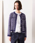 boucle tweed knit jacket