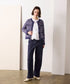 boucle tweed knit jacket