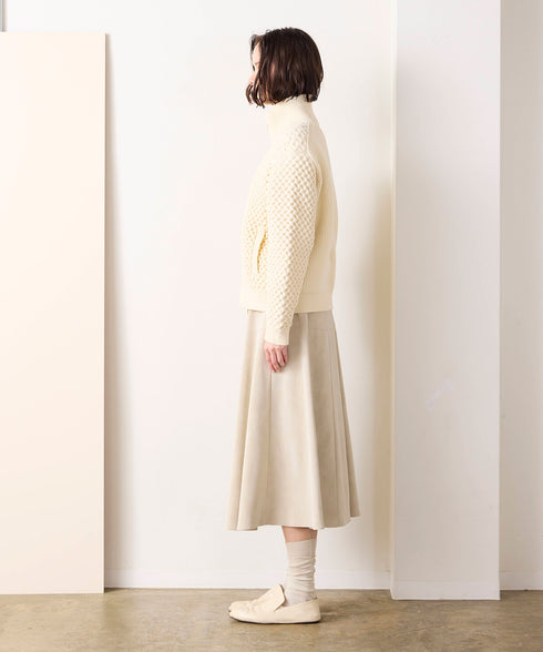 polyester honeycomb knit blouson