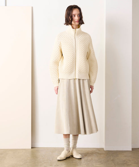 eco-suede circular skirt