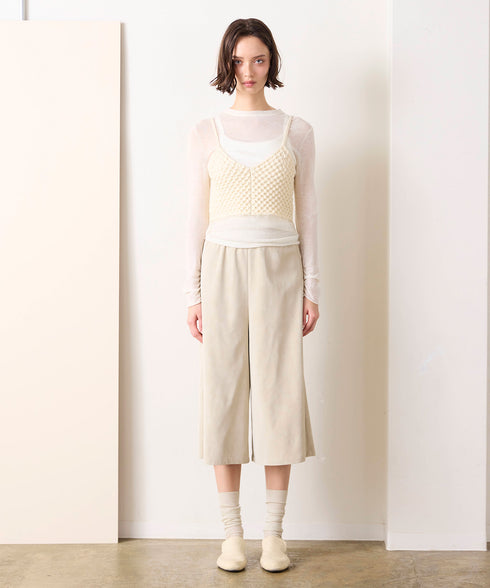 polyester honeycomb knit camisole