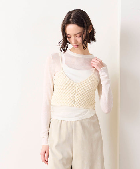【10/23発売予定】16G sheer wool knit