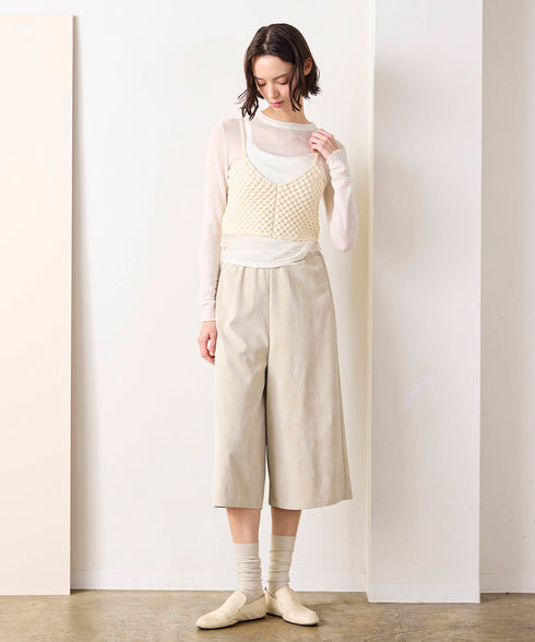 polyester honeycomb knit camisole