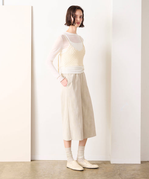 eco-suede half pants