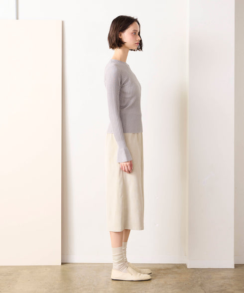 【10/23発売予定】lame spangle rib knit top