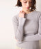 【10/23発売予定】lame spangle rib knit top