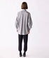 【SOI-MeME】stripe embroidery tie blouse